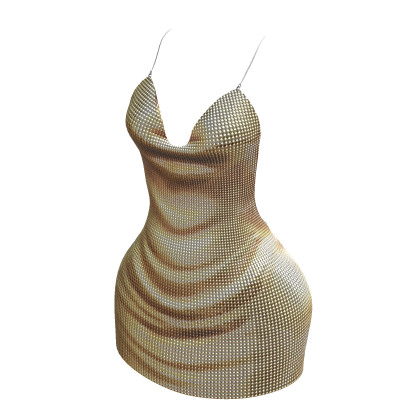 Gold Sparkle Party Dress thumbnail
