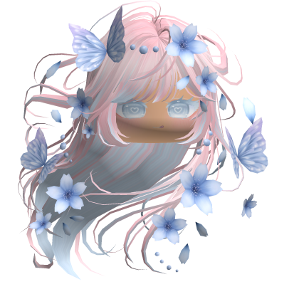 Mystical Sakura Windy Hair (Pink&Blue)