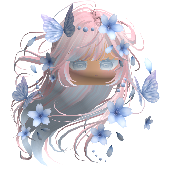 Mystical Sakura Windy Hair (Pink&Blue)