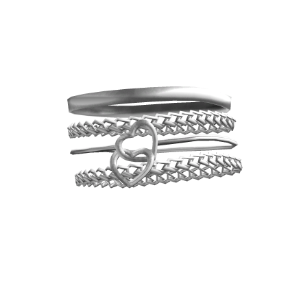 Heart Stacked Bracelet thumbnail