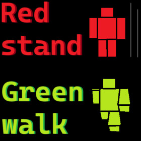 Red stand Green walk