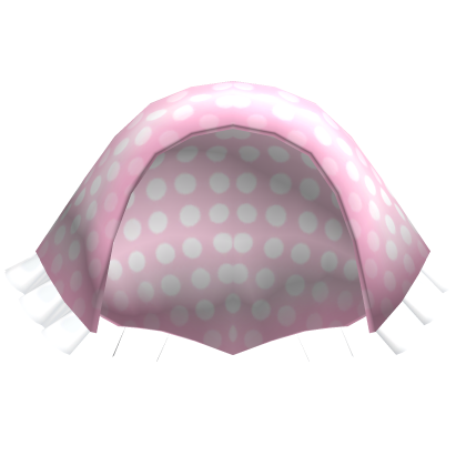 ♡ kawaii pink polka dotted headkerchief
