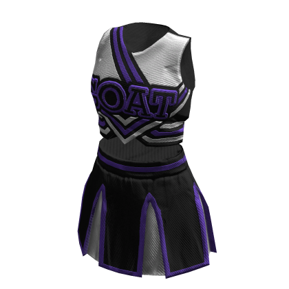 Cheerleader Uniform | Black White Purple thumbnail