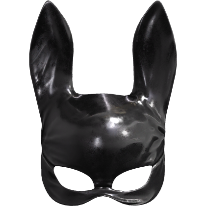 Black Latex Bunny Mask