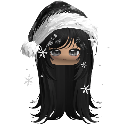 Emo Vamp Christmas Hair (Black)