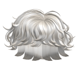 White Messy Boy Hair