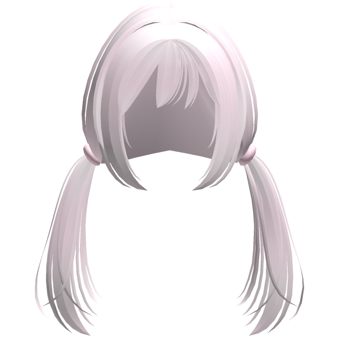 pastel pink manga cutie loose low pigtails