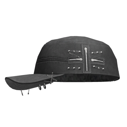 Grunge Zipper Cap Grey