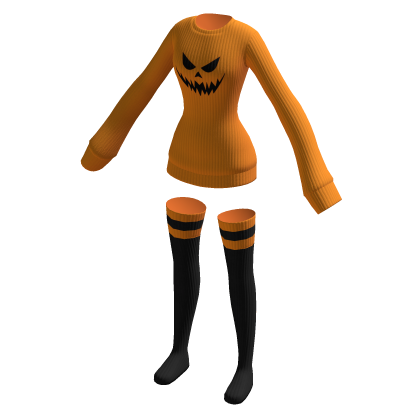 Oversized Halloween Sweater w/ Socks thumbnail