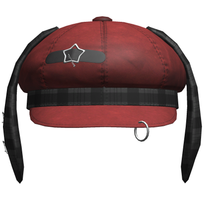 Kawaii Bunny Cap Red&Black