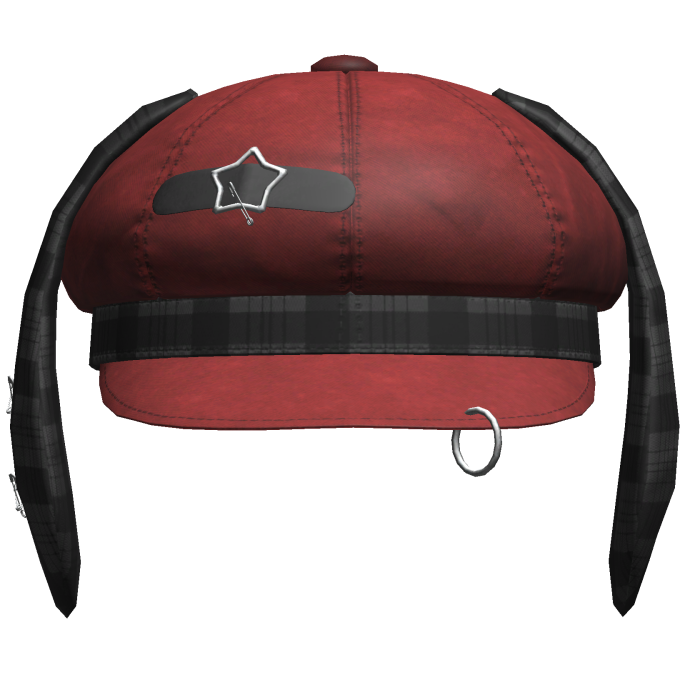 Kawaii Bunny Cap Red&Black