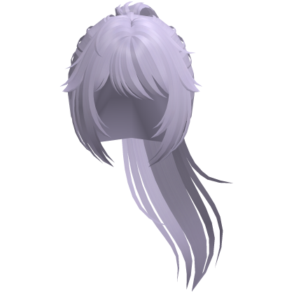 cute anime ayano yandere ponytail in light purple Roblox item