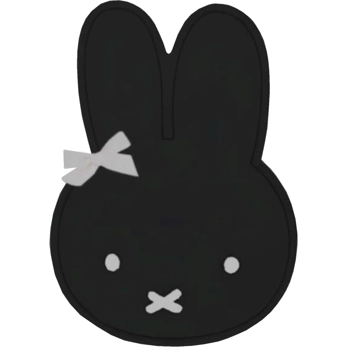 black bunny hair pin ♡