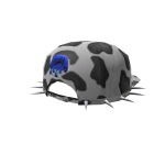 Cow Print Backwards Spike Flatbrim Baseball Hat