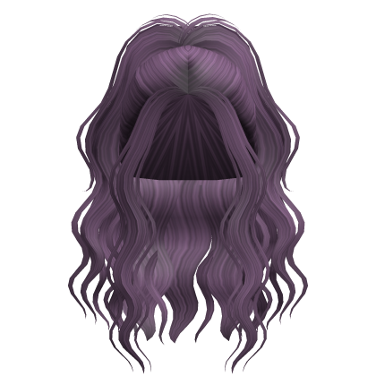 Cute Popular Girl Wavy Ponytail (Purple)