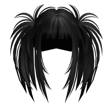Y2K Pigtails Black Roblox item