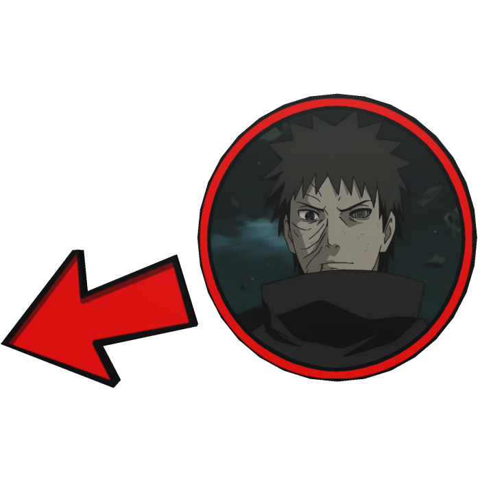 Obito Uchiha Pointing Meme Circle Naruto