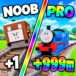¡TRAIN VS CARS! Blue Train Crash Physics icon