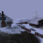 Little snow Village that is unfinished 