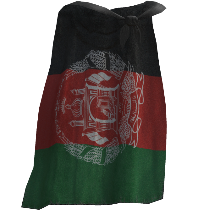 Afghanistan Flag Cape