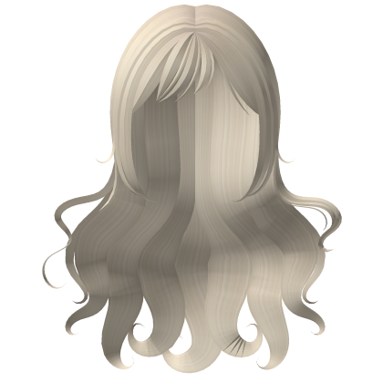 Cute Long Yellow Wavy Doll Hair Roblox item