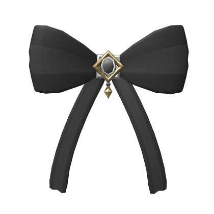 Relatively Large Back Bow (BLACK) Roblox item