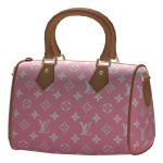 Luxury Designer Duffel Bag (Pink Classic Print)