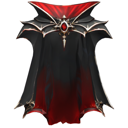 Black & Red Gothic Vampire Cape Roblox item