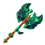 Golden Emerald Titanic Axe