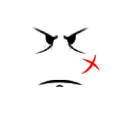 [Original?] Angry Red Scar Face Roblox decal
