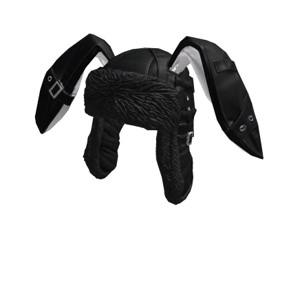 Black Emo Bunny Hat Roblox item