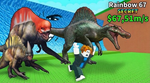 Escape Tsunami for Jurassic Dinosaur!