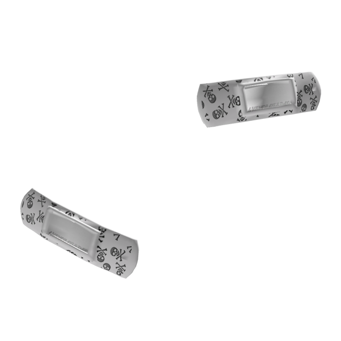 White Skull Face Bandages