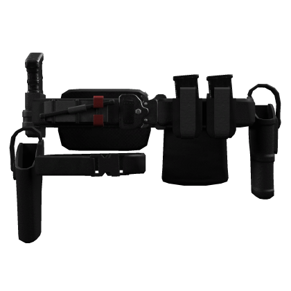 Black Military Tactical Belt Kit with Leg Holster