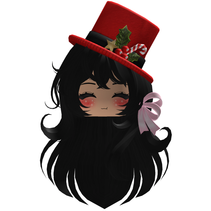 Beautiful Christmas hat hairstyle bow (Black)