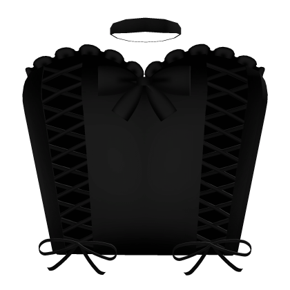 Black Halloween Lace-Up Corset