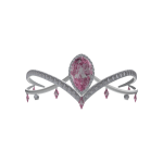 Graceful Pink Diamond Tiara