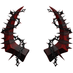 Crimson Wicked Chain Horns