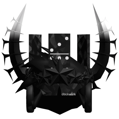 [⏳LIMITED SPARKLE] Black Hair+Crown+Horn+Clockwork Roblox item