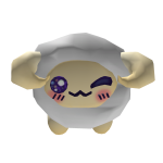 White Fluffy Sheep Shoulder Buddy