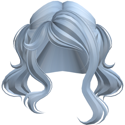 Cute Curly Pigtails Hair (Blue) Roblox item