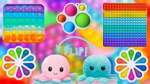 🐙 Cart Ride Into Octopus Pop It Fidget Toy 🐙