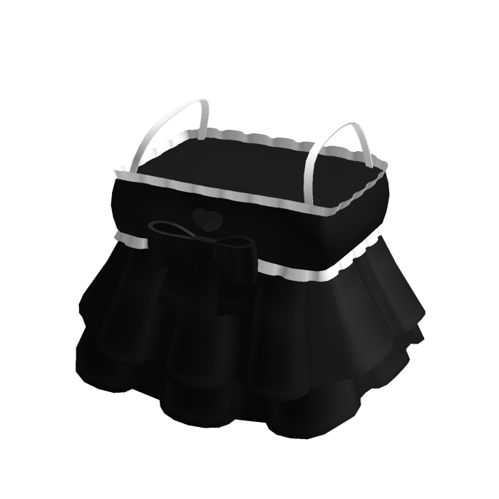 ♡ : cute black heart cutout ruffle dress