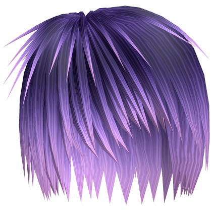 Emo Razor Cut Layered Hair (Galaxy Purple)