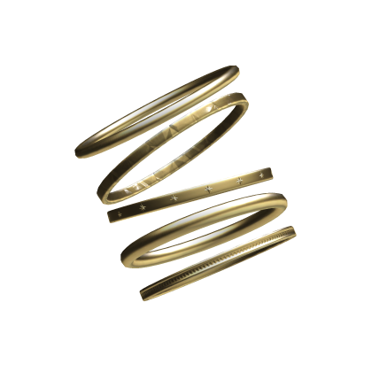 Gold Bracelets Left