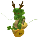 Green Japanese Dragon Cloud Backpack