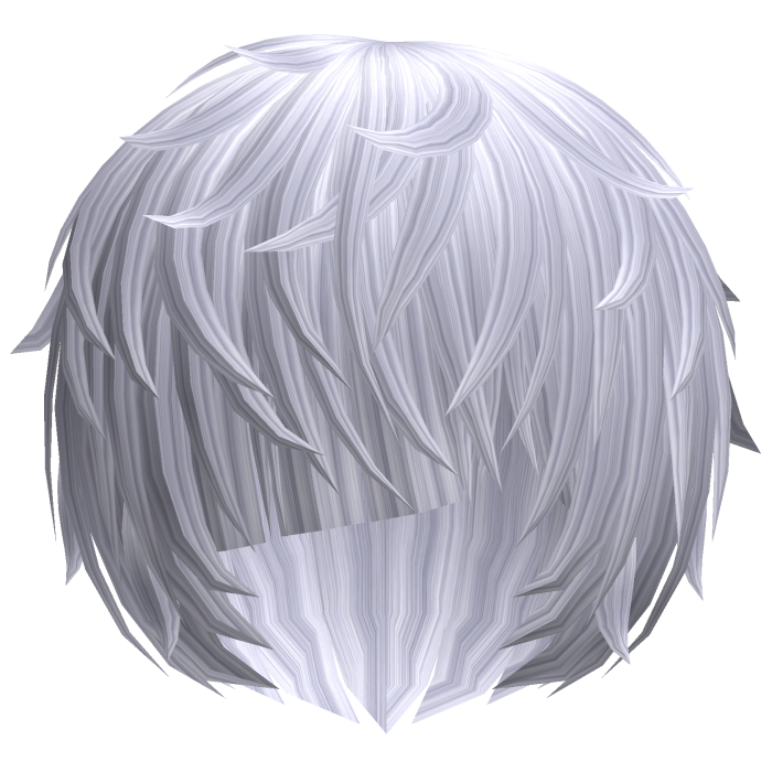^,…,^ silver messy vkei anime emo moe hair 