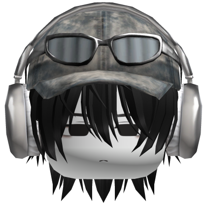 y2k cute boy w cap + headphones 