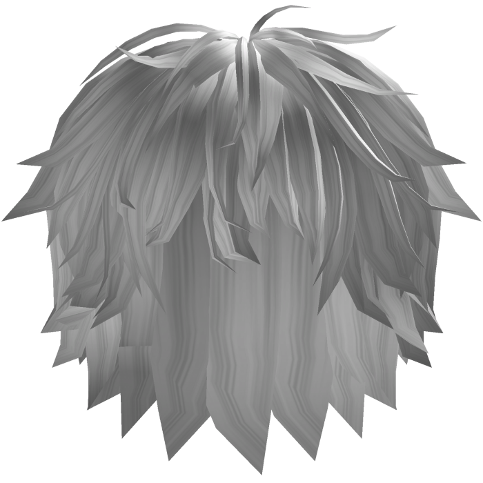 White Spiky Messy Fringe Hair