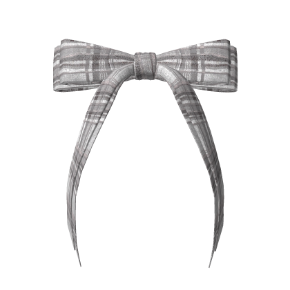 Bow [Plaid White]